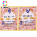 hot sale Eco-friendly Custom fashion coupon ticket sticker label design